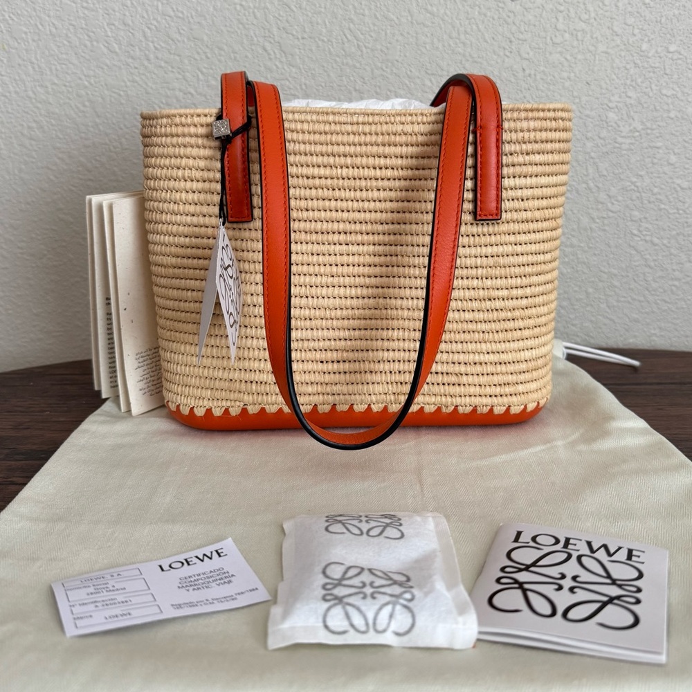 NEW LOEWE Square Basket Bag - Picture 3 of 6
